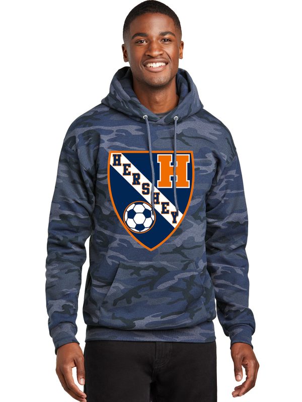 Hershey Fleece Camo Pullover Hooded Sweatshirt