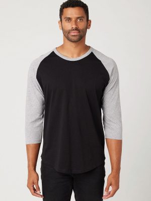 Unisex 3/4 Sleeve Baseball Tee