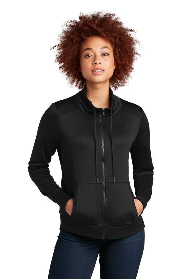 New Era Women's Performance Terry Full-Zip Cowl