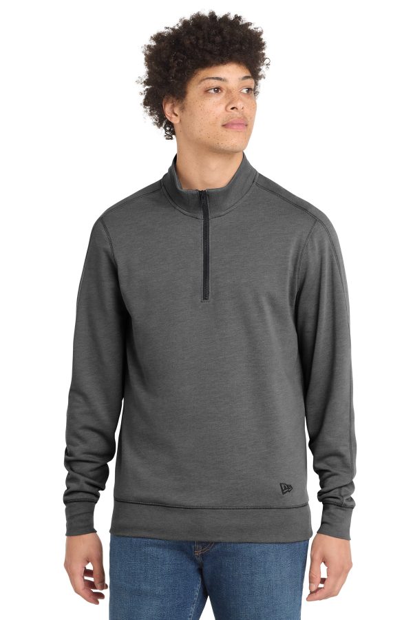 New Era Tri-Blend Fleece 1/4-Zip Pullover.